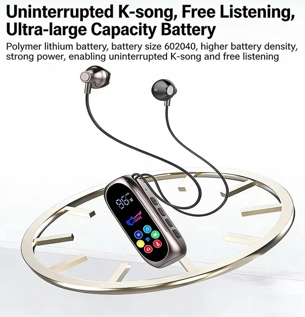 MINI MP3 Audio плеер KEBIDUMEI с клипсой и наушниками, Bluetooth 5.4 - Фото 7 MINI MP3 Audio плеер KEBIDUMEI с клипсой и наушниками, Bluetooth 5.4 - изображение 7