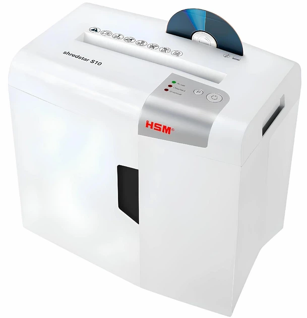 Шредер Офисный HSM shredstar S10 Измельчитель Бумаги - для документов универсальный компактный - Фото 2 Шредер Офисный HSM shredstar S10 Измельчитель Бумаги - для документов универсальный компактный - изображение 2