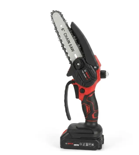 Садовый набор BOSCH аккумуляторный 3в1 24 В секатор для веток до 30 мм цепная минипила 6 дюймов шина 15 см высоторез со штангой 2 м для обрезки деревьев кустарников сада 2 АКБ - изображение 8