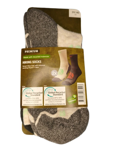 Женские трекинговые носки Hiking Socks Crivit Premium 39-40р 2 пары - Фото 1 Женские трекинговые носки Hiking Socks Crivit Premium 39-40р 2 пары - изображение 1