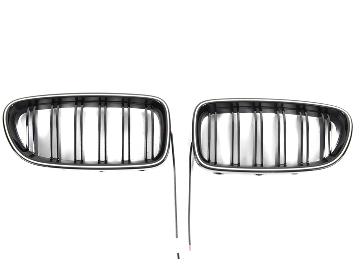 Ноздри решетка радиатора M-Look LED (чёрный глянец) для BMW 5 серия F10/F11 2010–2016 гг - Фото 6 Ноздри решетка радиатора M-Look LED (чёрный глянец) для BMW 5 серия F10/F11 2010–2016 гг - изображение 6