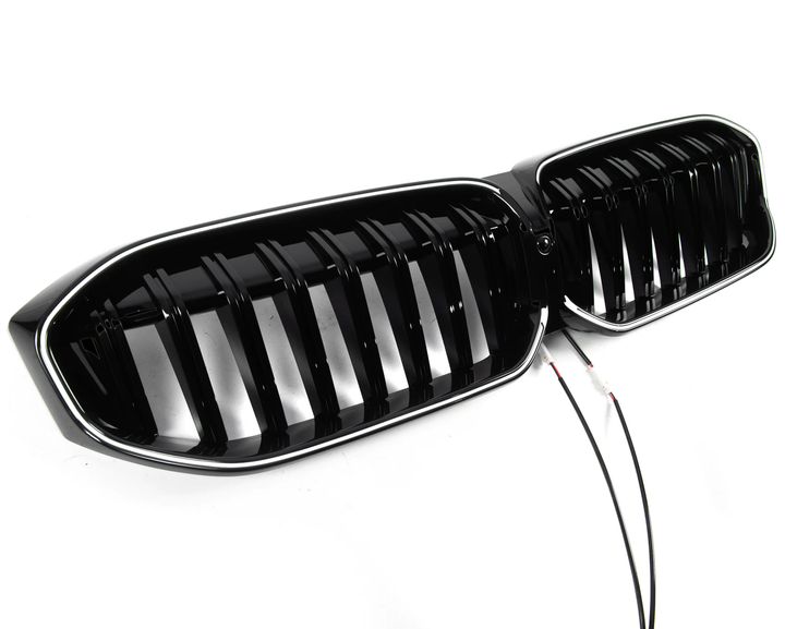 Ноздри решетка радиатора 1-Bar LED черный глянец для BMW 3 серия G20/G21 2022+ - изображение 5