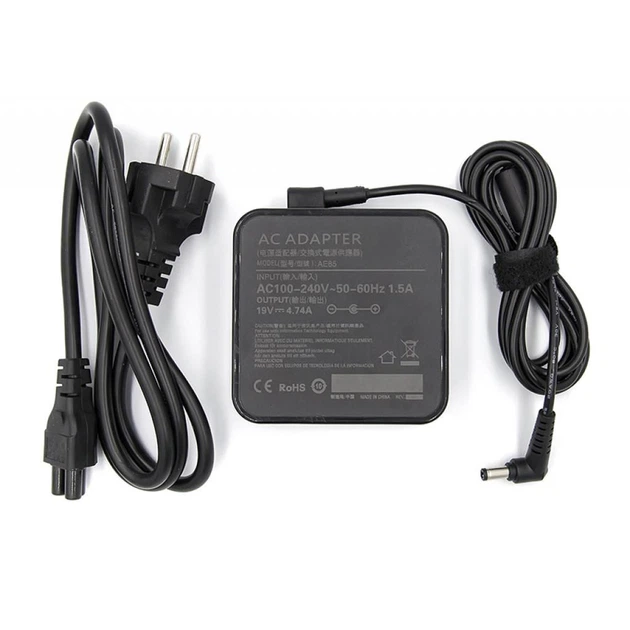 Блок живлення до ноутбуку PowerPlant ASUS 220V, 19V 90W 4.74A (5.5*2.5) wall mount (WM-AS90F5525) - Фото 1 Блок живлення до ноутбуку PowerPlant ASUS 220V, 19V 90W 4.74A (5.5*2.5) wall mount (WM-AS90F5525) - зображення 1