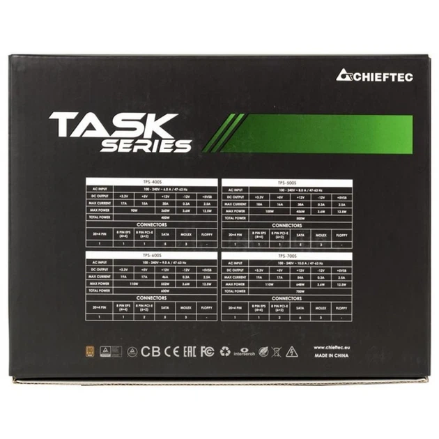 Блок живлення Chieftec 500W Task (TPS-500S) - зображення 9
