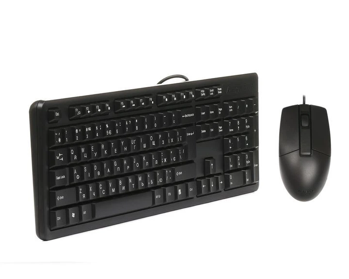 Комплект клавіатура+мишка KK-3+OP-330, USB, Чорна (KK-3330 Black) - Фото 3 Комплект клавіатура+мишка KK-3+OP-330, USB, Чорна (KK-3330 Black) - зображення 3