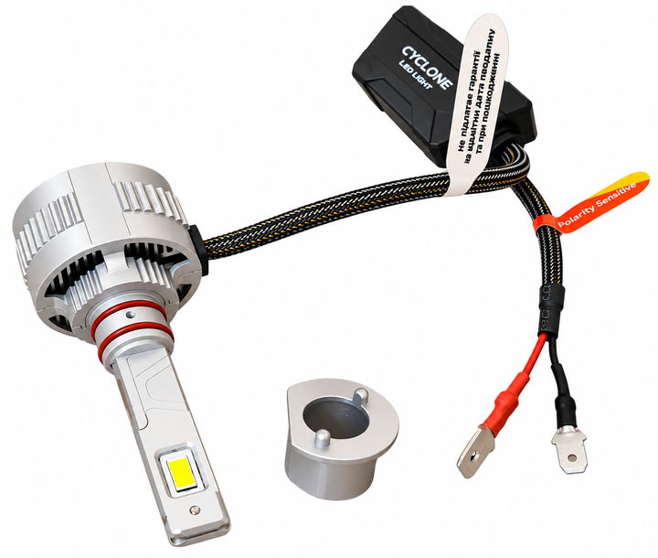 Светодиодная лампа H1 Cyclone Type-52 100Вт 9-60V (2 шт. комплект) - изображение 6