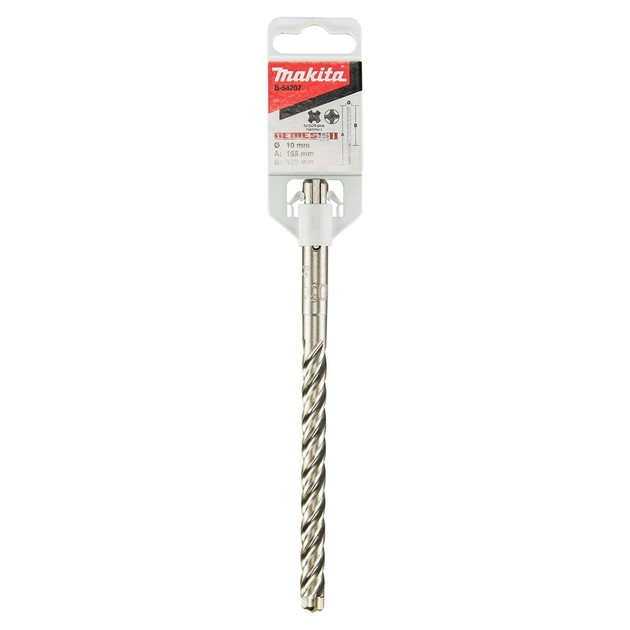Бур Makita SDS-PLUS Nemesis II 10x165 мм (B-58207) - Фото 3 Бур Makita SDS-PLUS Nemesis II 10x165 мм (B-58207) - изображение 3