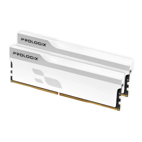 Пам'ять 16Gb x 2 (32Gb Kit) DDR5, 5600 MHz, Prologix Onyx, White, 38-44-44-90, 1.35V, з радіатором (PRO32GB5600YW5K) - Фото 2 Пам'ять 16Gb x 2 (32Gb Kit) DDR5, 5600 MHz, Prologix Onyx, White, 38-44-44-90, 1.35V, з радіатором (PRO32GB5600YW5K) - изображение 2