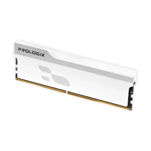 Пам'ять 16Gb DDR5, 5600 MHz, Prologix Onyx, White, 38-44-44-90, 1.35V, з радіатором (PRO16GB5600YW5) - изображение 2