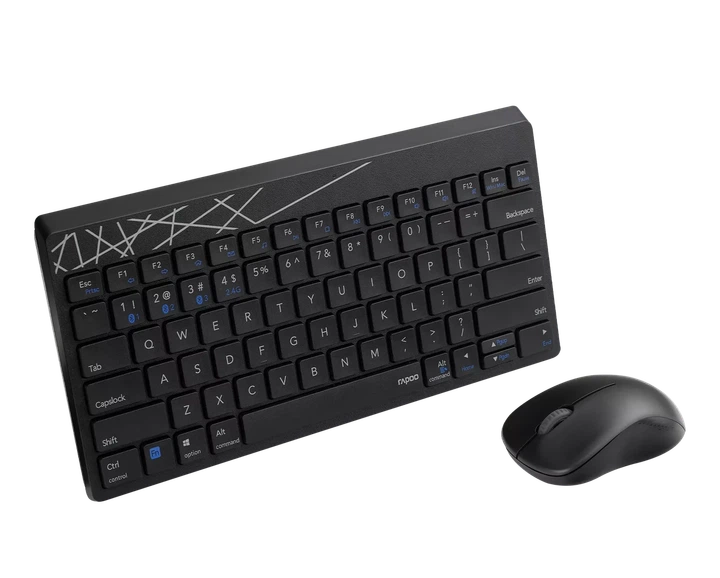 Bluetooth Клавіатура Rapoo 8000M black+ миша UA - изображение 6