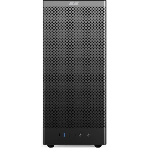 Корпус 2E Iconic V8210B, Black, без БЖ, Mid Tower, для ATX / Micro ATX / Mini ITX, 1xType-C / 1xUSB 3.0 / 1xUSB 2.0, макс. CPU - 170 мм / VGA - 325 мм, 4x120 мм ARGB, бічна панель із загартованого скла (2E-V8210B) - зображення 2