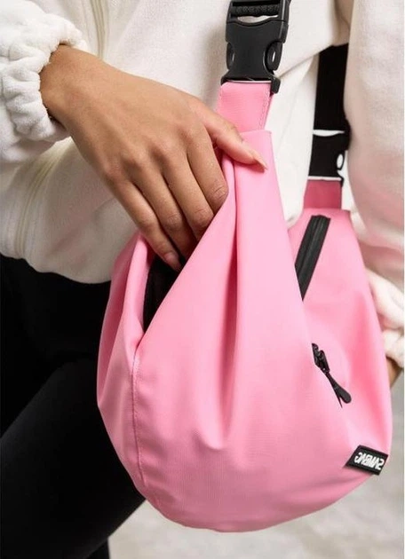 Жіноча сумка хобо Sambag HOBO Bag-glove рожева міська містка з утепленими кишенями 62265 - Фото 9 Жіноча сумка хобо Sambag HOBO Bag-glove рожева міська містка з утепленими кишенями 62265 - зображення 9