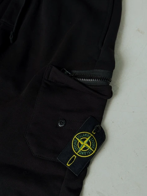 Мужские брюки STONE ISLAND черные размер S - Фото 5 Мужские брюки STONE ISLAND черные размер S - изображение 5