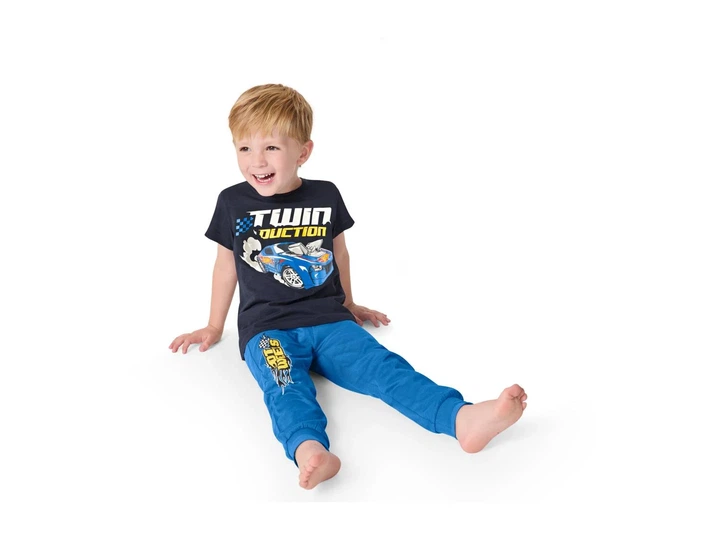 Піжама Hot Wheels Lupilu 122 128 синя артикул М354 - Фото 3 Піжама Hot Wheels Lupilu 122 128 синя артикул М354 - изображение 3