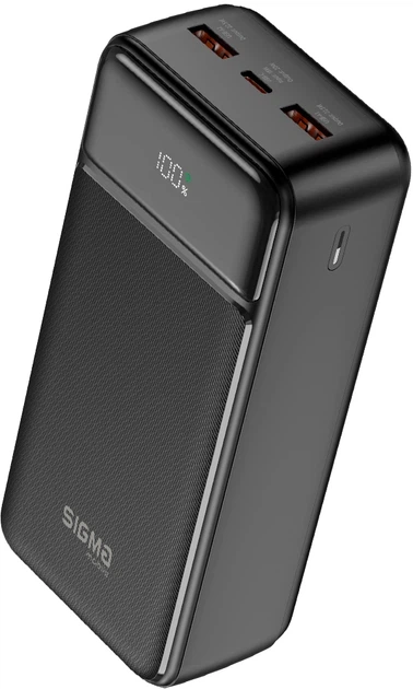 Повербанк Sigma mobile 30000 мА·год QC 22.5 Вт + PD 20 Вт Чорний (SI30A4QL) - зображення 4