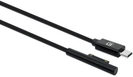 Kabel Manhattan USB Type-C - Surface Connect M/M 1.8 m Black (0766623353632) - obraz 2
