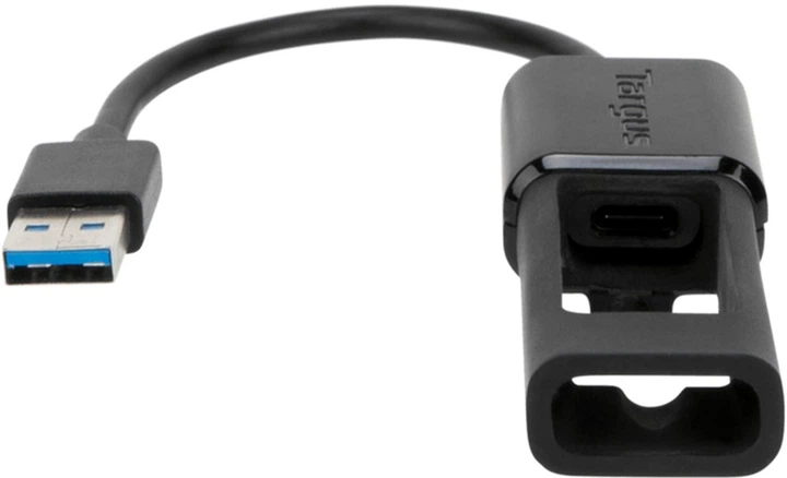 Kabel Targus USB Type-C - Type A F/M 0.1 m Black (ACC110401GLX) - obraz 3