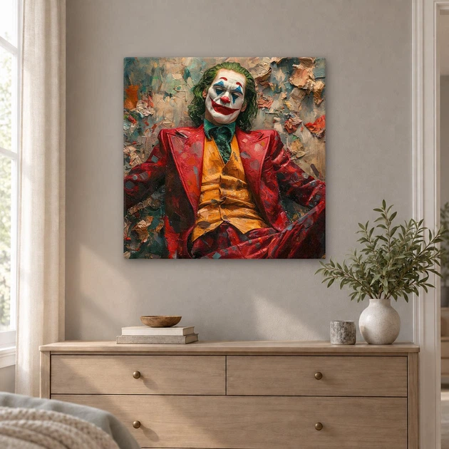 Картина на стену Джокер в ярких цветах 50x50 см MN10040 - изображение 4