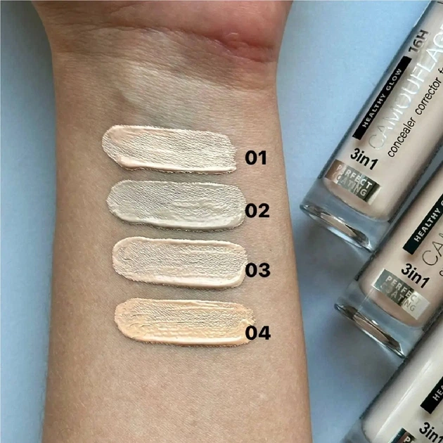 Консилер для обличчя Bless Beauty 3 in1 CAMOUFLAGE №02 Холодна порцеляна, 9 мл - Фото 3 Консилер для обличчя Bless Beauty 3 in1 CAMOUFLAGE №02 Холодна порцеляна, 9 мл - зображення 3