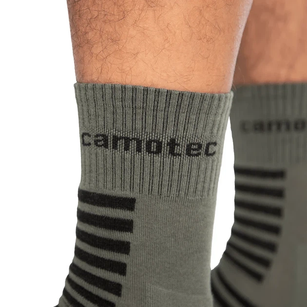 Шкарпетки Camotec Merino LongAir 2.0 Хакі, 40-42 - изображение 4
