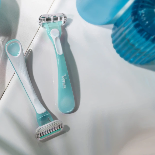 Одноразові станки для гоління (бритви) жіночі Gillette Venus Smooth Sensitive, 3 шт - изображение 3