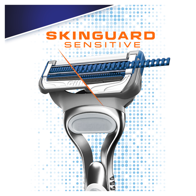 Змiннi касети для голiння Gillette Skinguard Sensitive 8 шт - Фото 3 Змiннi касети для голiння Gillette Skinguard Sensitive 8 шт - изображение 3