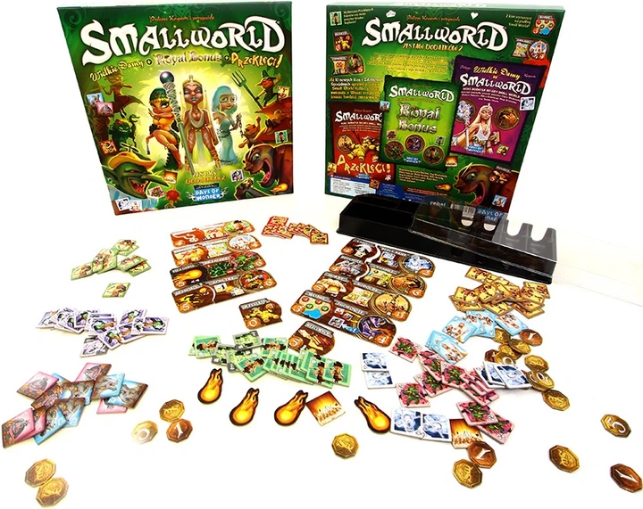 Zestaw dodatków do gry planszowej Rebel Small World: Zestaw dodatków 2 - Wielkie damy + Royal Bonus + Przeklęci! (0824968713242) - Zdjęcie 2 Zestaw dodatków do gry planszowej Rebel Small World: Zestaw dodatków 2 - Wielkie damy + Royal Bonus + Przeklęci! (0824968713242) - obraz 2