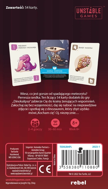 Dodatek do gry planszowej Rebel Dinkalipsa Koszmarne randki (3558380110880) - Zdjęcie 9 Dodatek do gry planszowej Rebel Dinkalipsa Koszmarne randki (3558380110880) - obraz 9