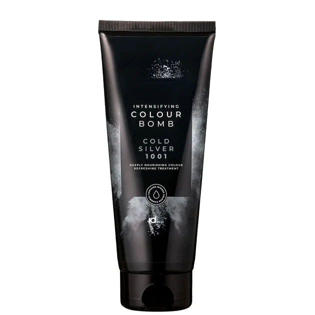 Тонувальний бальзам для волосся IdHAIR Colour Bomb COLD SILVER 1001 200 мл - Фото 1 Тонувальний бальзам для волосся IdHAIR Colour Bomb COLD SILVER 1001 200 мл - зображення 1