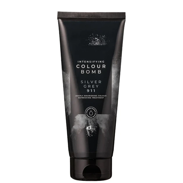 Тонувальний бальзам для волосся IdHAIR Colour Bomb SILVER GREY 911 200 мл - Фото 1 Тонувальний бальзам для волосся IdHAIR Colour Bomb SILVER GREY 911 200 мл - зображення 1