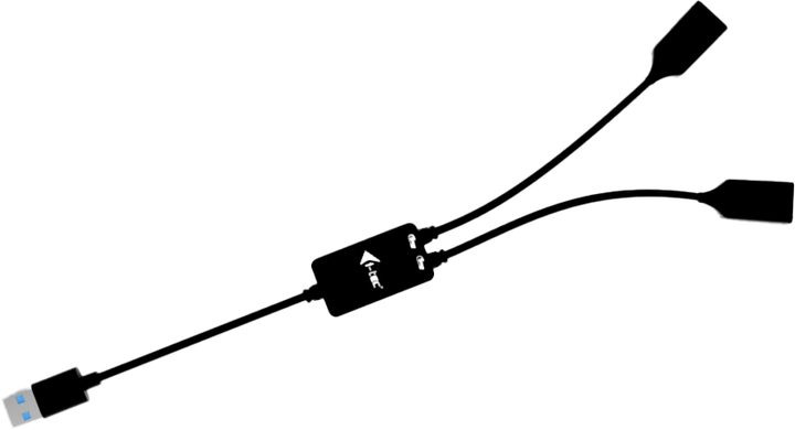 Кабель i-Tec USB-A - 2 x USB-A 3.2 Gen 1/3.1 Gen 1 0.1 м Black (U3CBLHUB2A) - Фото 2 Кабель i-Tec USB-A - 2 x USB-A 3.2 Gen 1/3.1 Gen 1 0.1 м Black (U3CBLHUB2A) - зображення 2