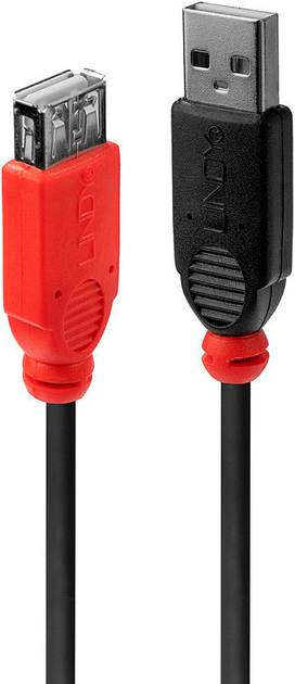 Kabel Lindy USB-A - USB-A 2.0 5 m Black (4002888428170) - obraz 2