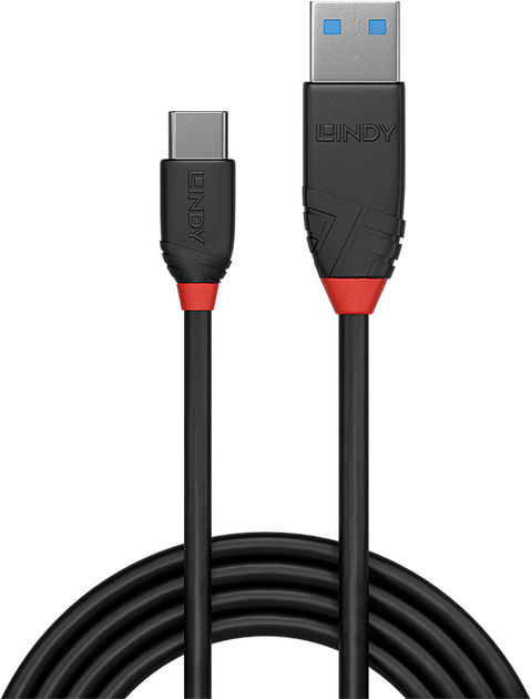 Кабель Lindy USB-A - USB-C 3.2 Gen 1/3.1 Gen 1 0.5 м Black (4002888369152) - Фото 1 Кабель Lindy USB-A - USB-C 3.2 Gen 1/3.1 Gen 1 0.5 м Black (4002888369152) - зображення 1