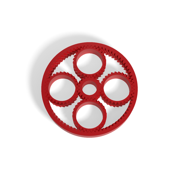 Спінер-антистрес компактний з планетарним редуктором MW638082 Червоний - зображення 5