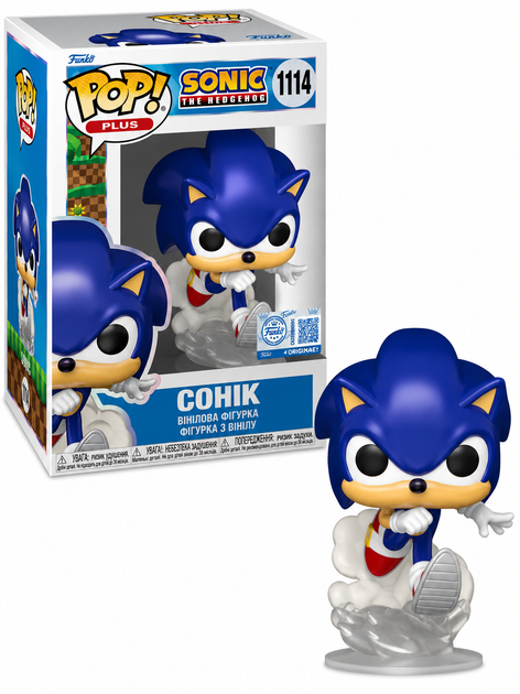 Фігурка Фанко Їжак Сонік №1114 Sonic The Hedgehog Sonic Funko 87228 - Фото 1 Фігурка Фанко Їжак Сонік №1114 Sonic The Hedgehog Sonic Funko 87228 - зображення 1