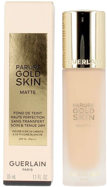 Матирующий тональный крем Guerlain Parure Gold Skin 2W, 35 мл - Фото 1 Матирующий тональный крем Guerlain Parure Gold Skin 2W, 35 мл - изображение 1