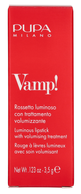 Помада для губ Pupa Milano Vamp! Extreme Colour #101 Warm Nude, 3,5 г - Фото 2 Помада для губ Pupa Milano Vamp! Extreme Colour #101 Warm Nude, 3,5 г - изображение 2