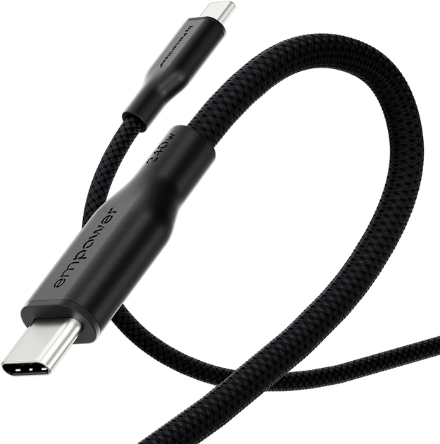 Кабель Panzer Glass Empower by Racing USB-C - USB-C 2.0 240W 1.2 м Black (EM64861) - зображення 3