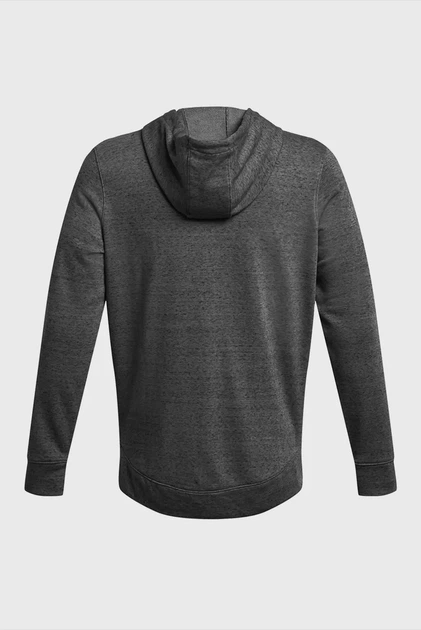 Чоловіча темно-сіра толстовка UA Rival Terry LC FZ Under Armour 3XL 1370409-025 - зображення 4