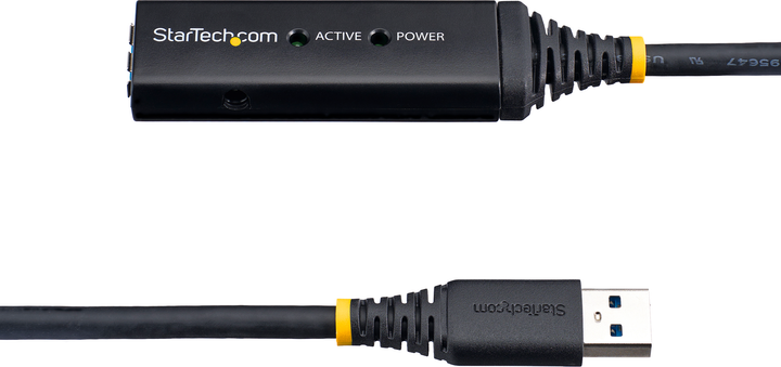 Кабель Startech USB-A - USB-A 3.2 Gen 1/3.1 Gen 1 10 м Black (USB3AAEXT10M) - зображення 3