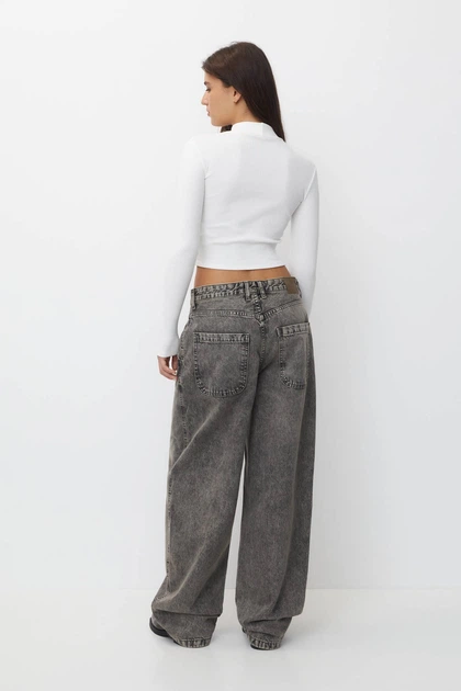 Гольф Pull & Bear молочний LDKVO384 S - Фото 3 Гольф Pull & Bear молочний LDKVO384 S - зображення 3