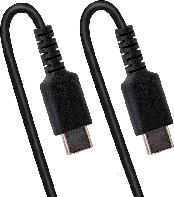 Кабель Startech USB-C - USB-C 2.0 0.5 м Black (R2CCC-50C-USB-CABLE) - Фото 3 Кабель Startech USB-C - USB-C 2.0 0.5 м Black (R2CCC-50C-USB-CABLE) - зображення 3
