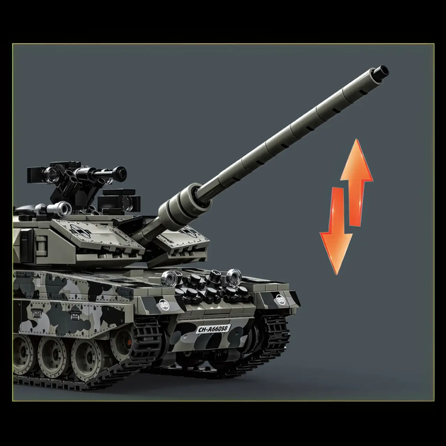 Конструктор Німецький танк Leopard 2A7 1009 деталей — Модель 66058 - зображення 4