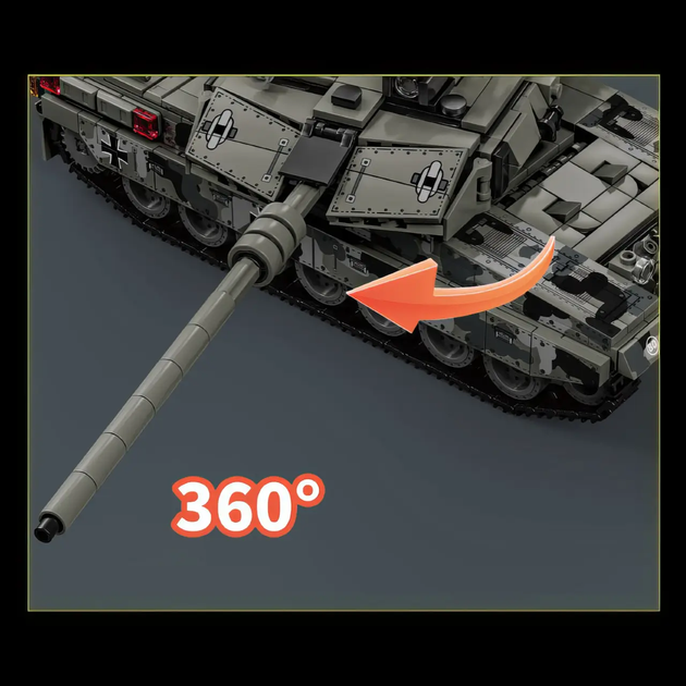 Конструктор Німецький танк Leopard 2A7 1009 деталей — Модель 66058 - зображення 8