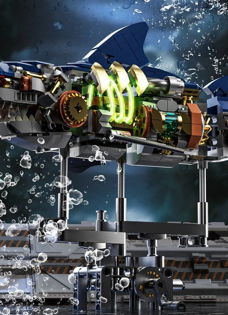 Конструктор Механічна Акула MJI Sharks Machinery 13054 — 687 деталей - зображення 8