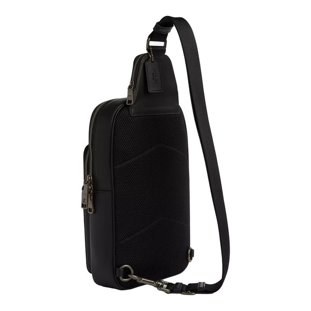 Сумка мужская Coach Ethan Pack In Signature Canvas Gunmetal/Black/Black - изображение 2