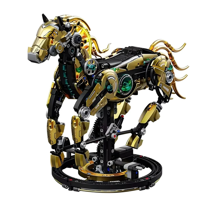 Конструктор Механічний Кінь MJI Mechanical Horse 13088 — 1055 деталей - Фото 7 Конструктор Механічний Кінь MJI Mechanical Horse 13088 — 1055 деталей - зображення 7