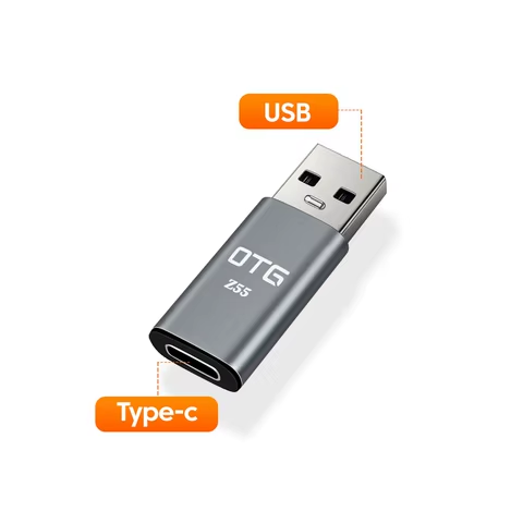 Адаптер-перехідник OTG Z55 PG company з USB Type-A (папа) на USB Type-C (мама) для мікрофонів, флешок, ПК чи ноутбука - зображення 2