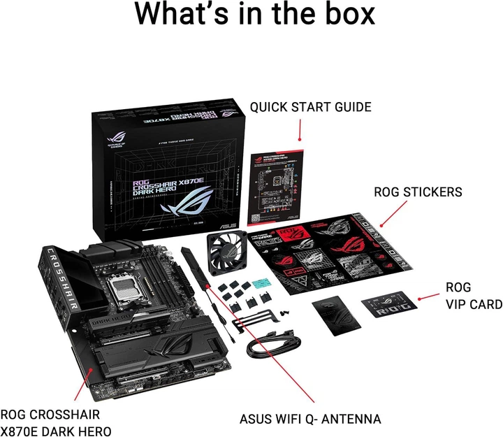 Материнська плата ASUS ROG CROSSHAIR X870E DARK HERO (90MB1NT0-M0EAY0) - изображение 8