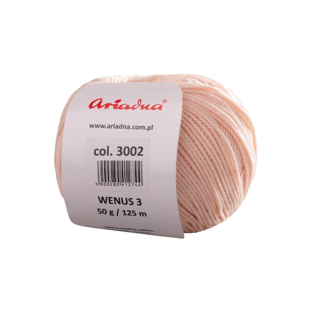 Нитки Wenus 3 50g (3002) - Фото 2 Нитки Wenus 3 50g (3002) - зображення 2